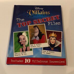 Disney Villains Top Secret Files Hard Cover Book